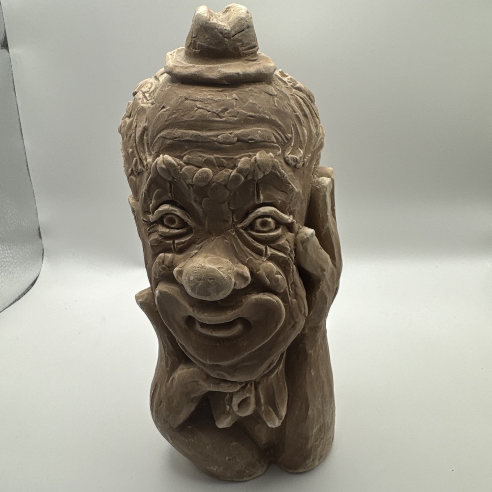 Carlton Originals Clown with Head in Hands - Rare‎ find collectible, 1971